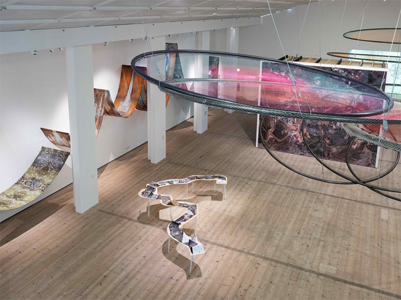 Installation view, Carolina Caycedo: Land of Friends, Baltic Centre for Contemporary Art, 2022-23, Photo by Tom Nolan, 2022